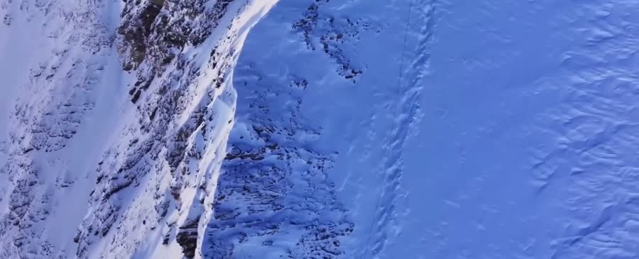 Exposed rock on the upper mountain